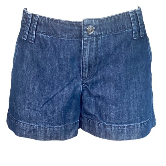 LOFT Denim Shorts Sz 4 Dark Wash Blue #137V - Picture 1 of 8